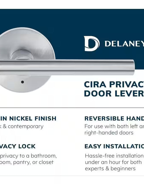 Load image into Gallery viewer, Contemporary Collection Cira Polished Chrome Hall/Closet Door Handle
