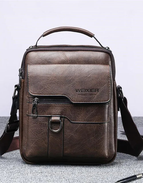 Load image into Gallery viewer, Men&#39;S Durable Shoulder Bag High Quality Leather Cross Body Sling Bags Travel Crossbody Fashion Pack for Male
